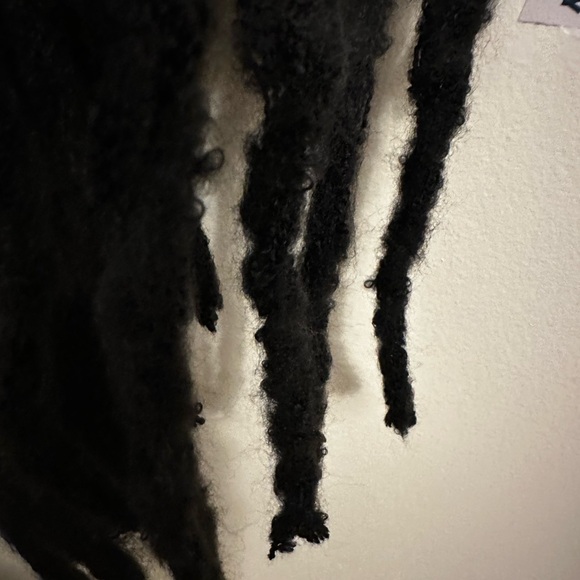 Black Fringe Scarf - Picture 3 of 3